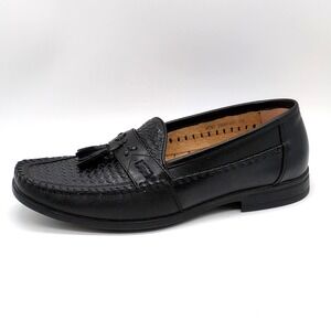 Nunn Bush Shoes Mens Black 10 Leather Dress Loafers Tassel Career Professional
